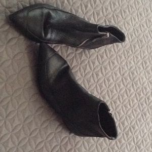 Zara Black leather ankle boots